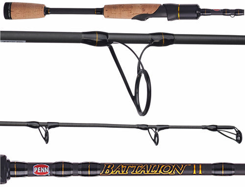 Penn Battalion II BATINII612S70SG Inshore Spinning Rods 7 ' 6-12lb.