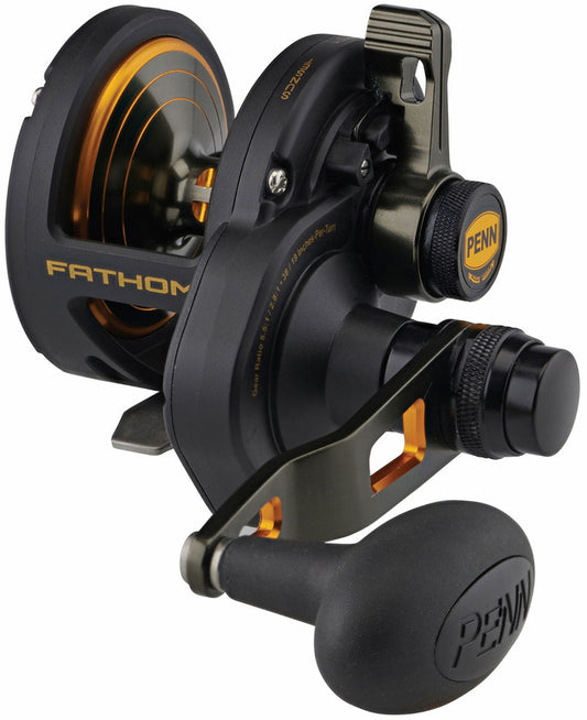 PENN FATHOM Lever Drag 2-Speed Reel - Left Hand. (FTH15XNLD2LH)