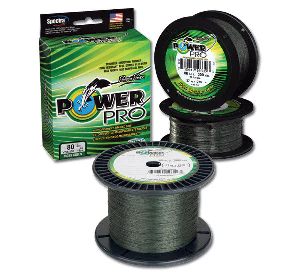 PowerPro Braided Spectra Fiber Fishing Line Moss Green 3000 Yards