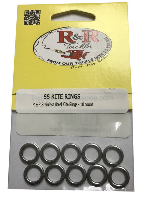 R&R KR9 Stainless Steel Kite Rings - 9 mm