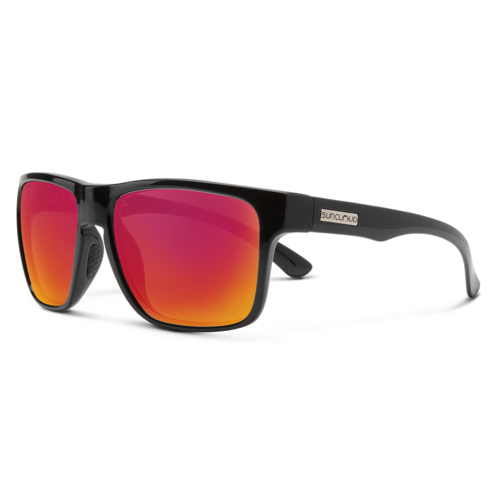 Suncloud Rambler Black/ Polar Red Mirror Sunglasses