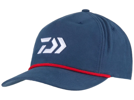 Daiwa D-Vec Red Rope Navy Hat With White Logo