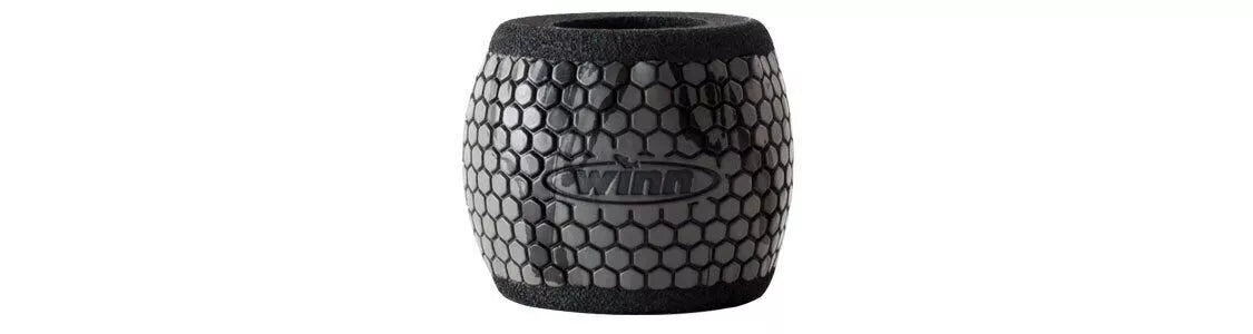 Winn Grips RGSB-CHB Reel Grip Sleeve 2 pack Charcoal and Black