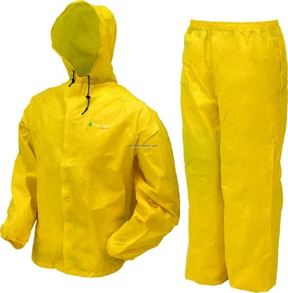 Frogg Toggs UL12104-08 Ultra Lite Rain Suit Yellow XL Jacket & Pants Combo