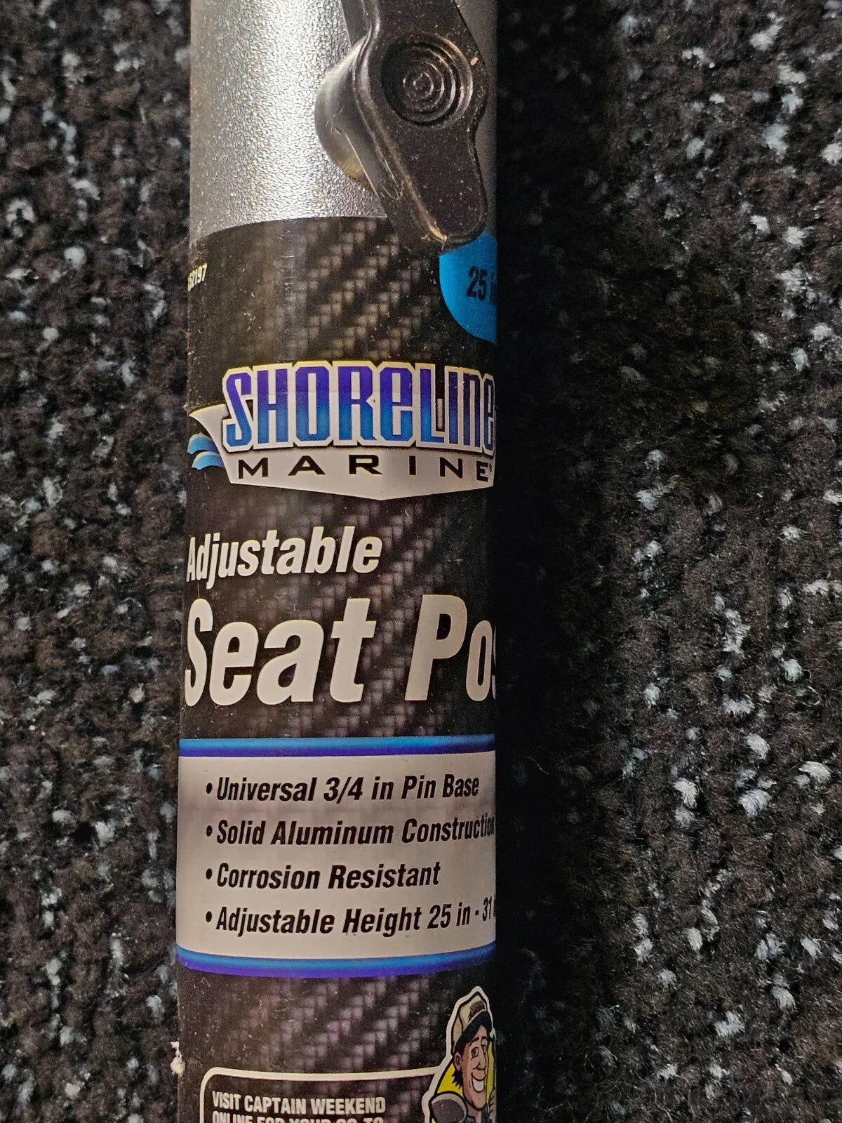Shoreline Marine SL52197 Adjustable Seat Post Brushed Aluminum