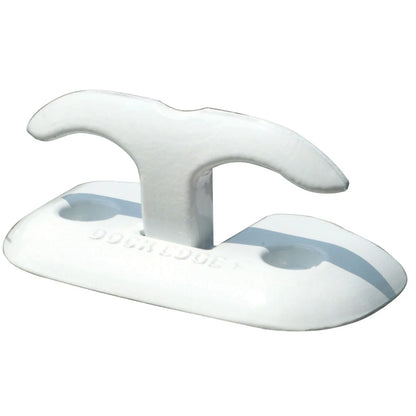 Dock Edge Flip Up Dock Aluminum Cleat 6" White 2606W-F