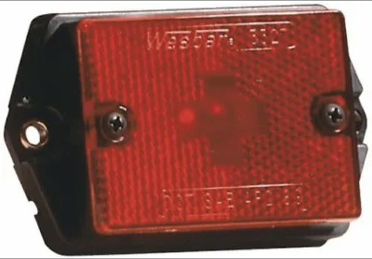 Wesbar 203133 Side Marker Lights with Reflex Lens - Ear Mount, Red 80-2115