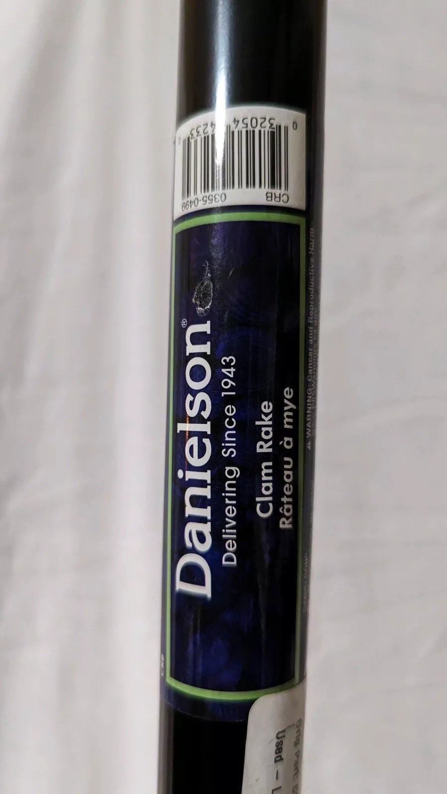 Danielson 5' Clam Rake w/ Basket and Spring-Loaded Snaps - 008142.