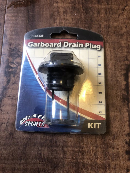 Invincible Marine Garboard Drain Plug Kit Plastic Black 3/4" Inch