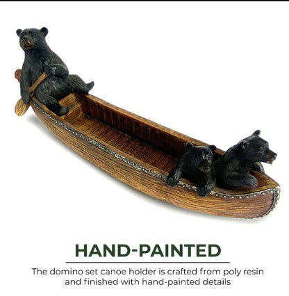 River's Edge Canoe With Bears Domino Set 800