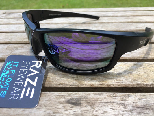 RAZE Eyewear Sunglasses Z Coast floating polarized fishing black mirrored