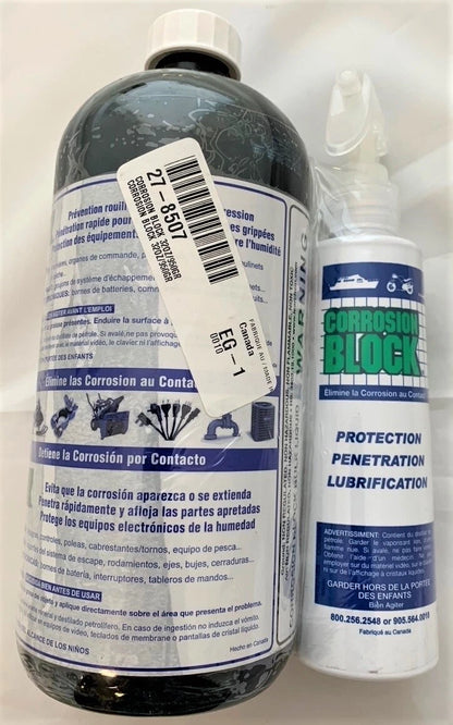 Lear Chemicals Corrosion Block 32oz Bottle with Pump - Non-Hazmat, Non-Flammable & Non-Toxic.