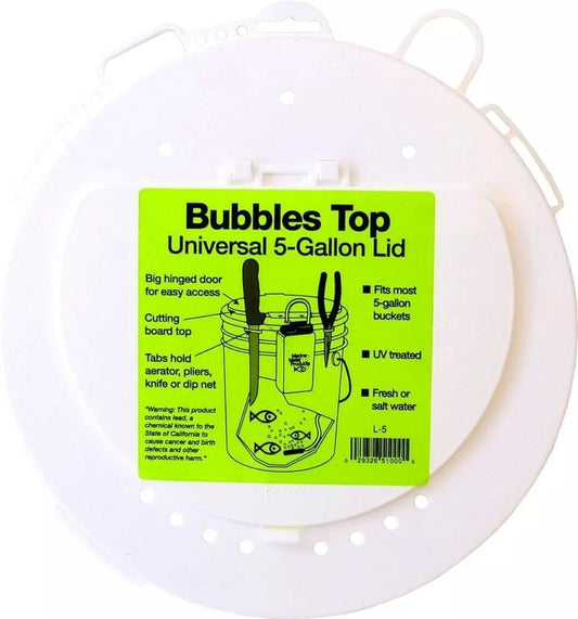 Marine Metal L-5 Bubbles Top 5 Gal Universal Lid W/Tabs