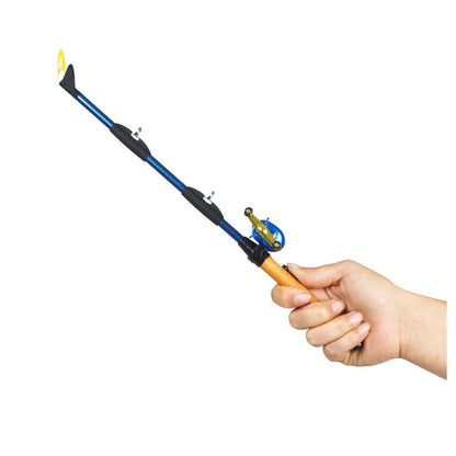 Gibson Rivers Edge Baitcast Rod Reel BBQ Lighter Fishing Rod - Assorted Colors.
