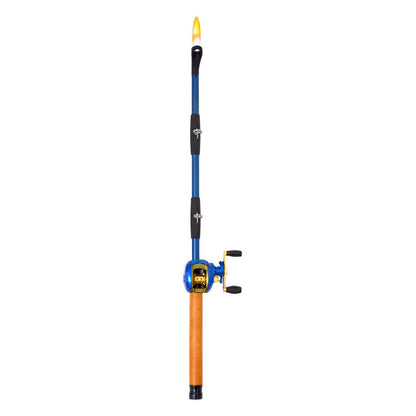Gibson Rivers Edge Baitcast Rod Reel BBQ Lighter Fishing Rod - Assorted Colors.