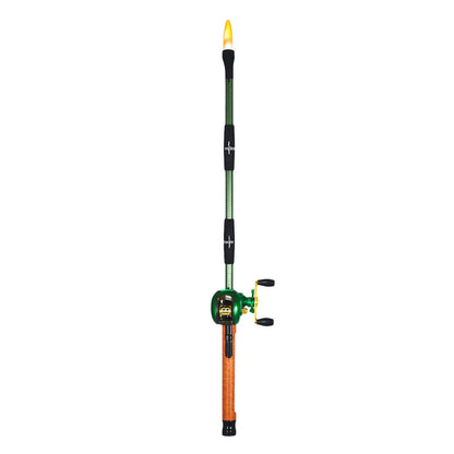 Gibson Rivers Edge Baitcast Rod Reel BBQ Lighter Fishing Rod - Assorted Colors.