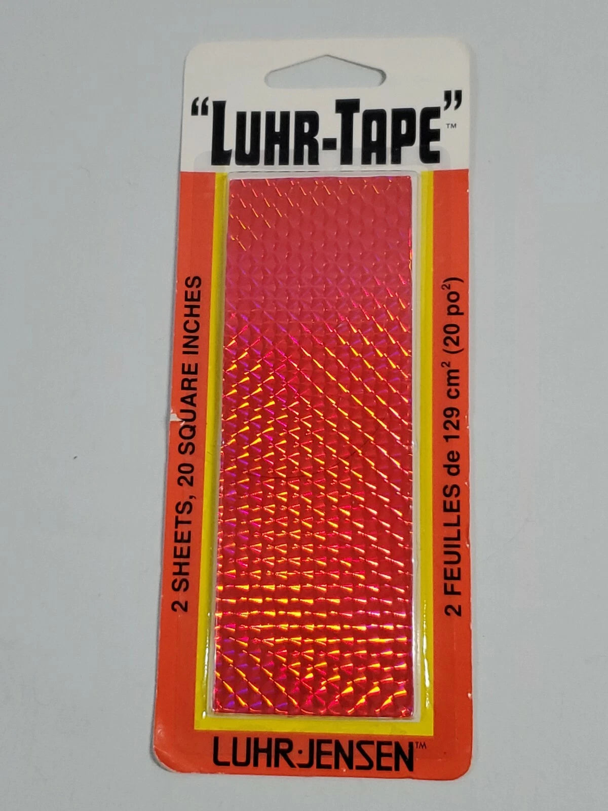 Luhr Jensen "Luhr-Tape" 2 sheets, 20 Sq In. Pink