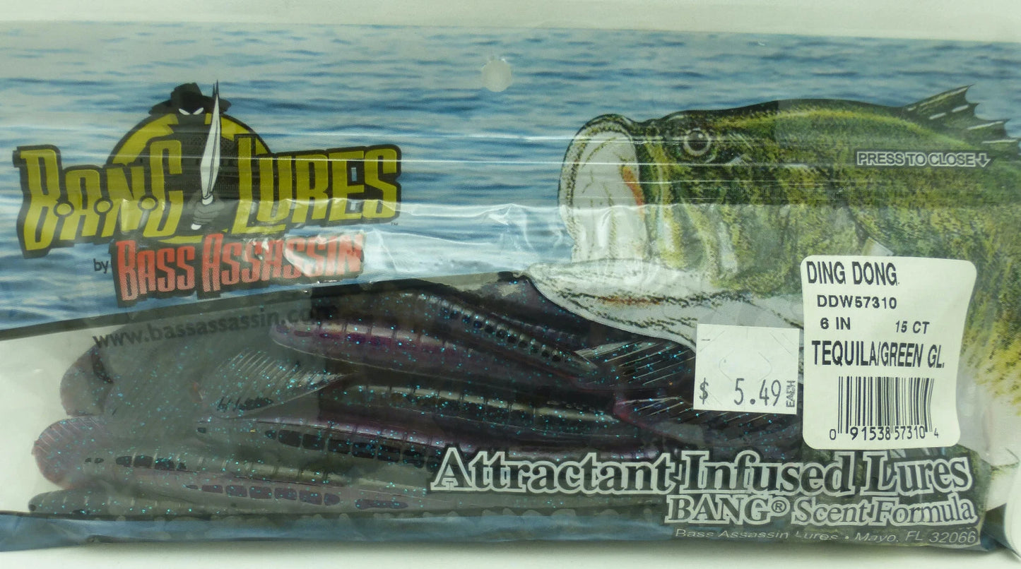 Bass Assassin BANG Lures Ding Dong 6"