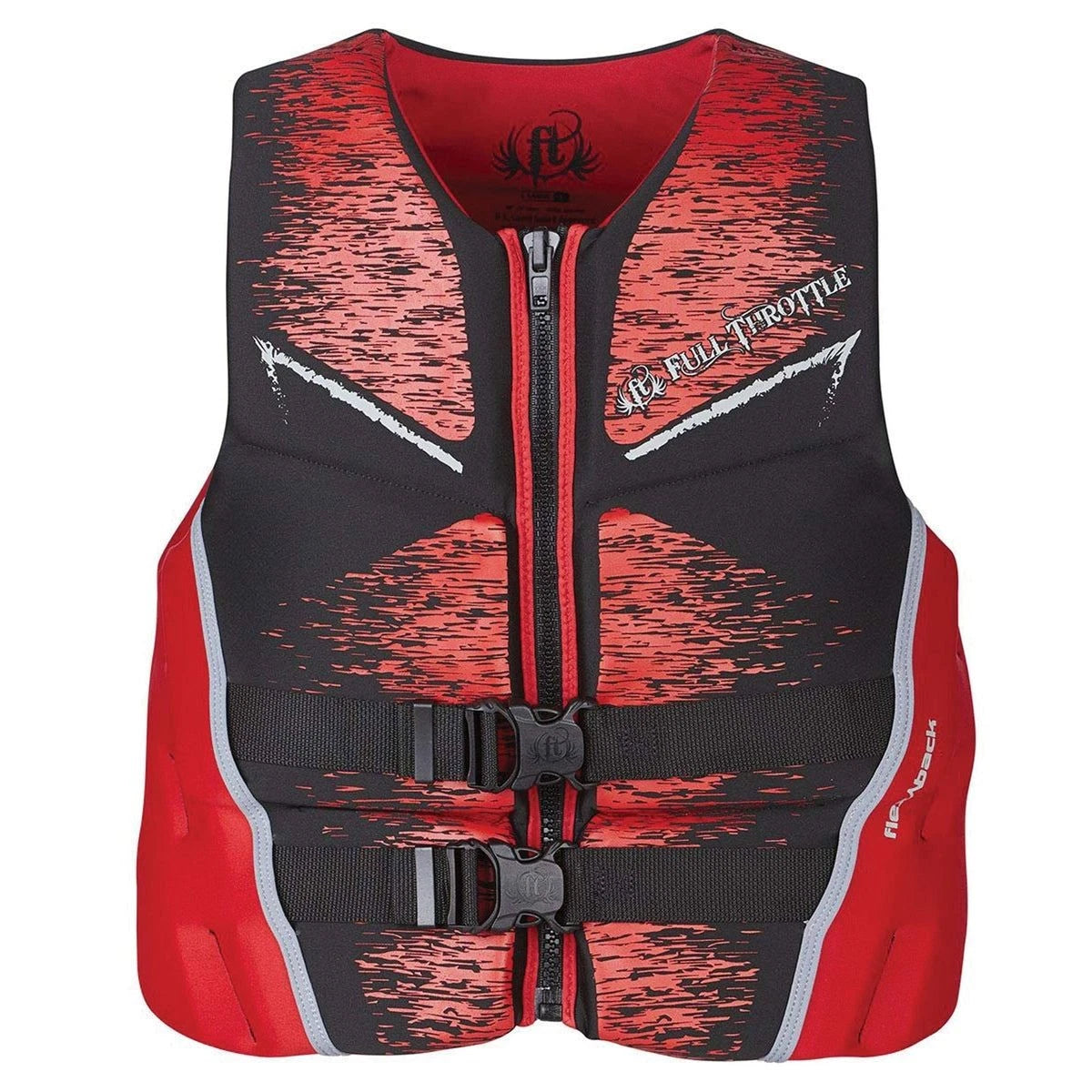 Full Throttle Mens Rapid Dry Flex Back Large Life Jacket Vest