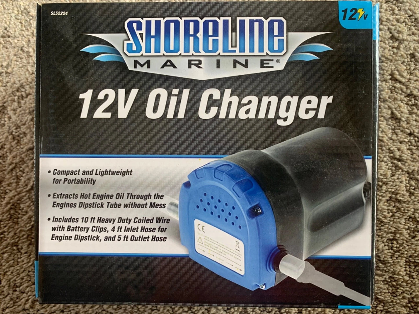 Shoreline Marine 12 Volt Oil Changer for boat,car,truck oil changes #SL52224