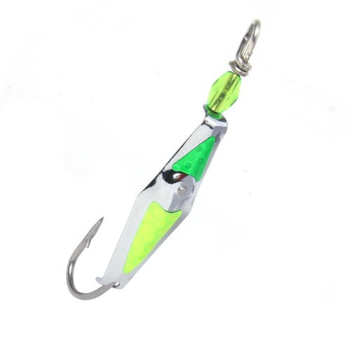 Clarkspoon 00RBMS-CGF Flashspoon #00 silver Clarkspoon With Chartreuse and Green