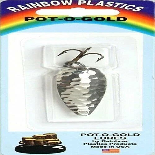 Rainbow R414-HN Pot O Gold Spoon 1 3/4" 1/4 oz Hammered Nickel