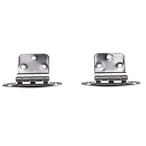 Seachoice 2-3/4 x 2-1/8 Inch Chrome Plated Brass Inset Hinges for Boats