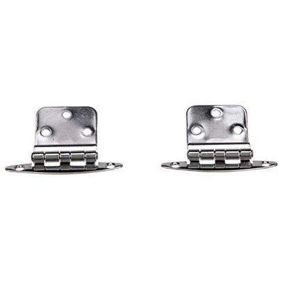Seachoice 2-3/4 x 2-1/8 Inch Chrome Plated Brass Inset Hinges for Boats