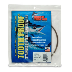 AFW Tooth Proof Stainless Steel Single Strand Leader Wire 1/4lb Camo