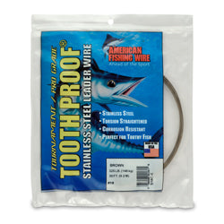 AFW Tooth Proof Stainless Steel Single Strand Leader Wire 1/4lb Camo