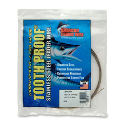 AFW Tooth Proof Stainless Steel Single Strand Leader Wire 1/4lb Camo