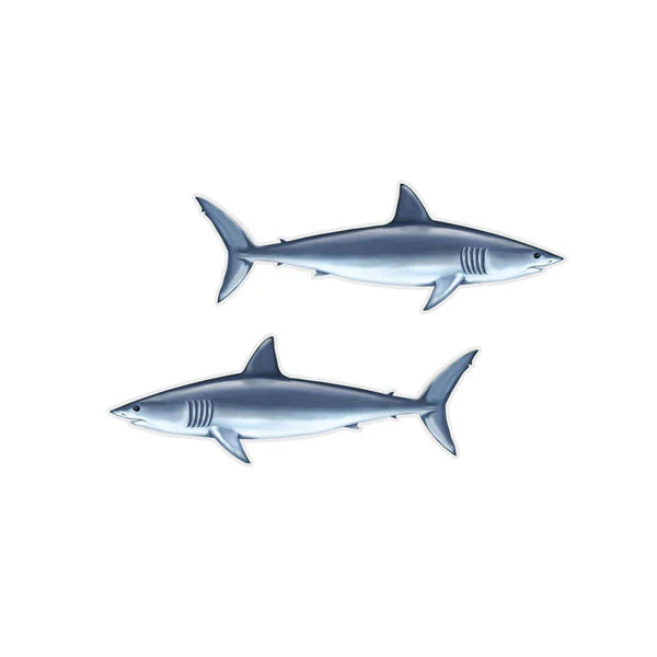 Salty Bones SBMPF9448 Mini Decal Mako Shark