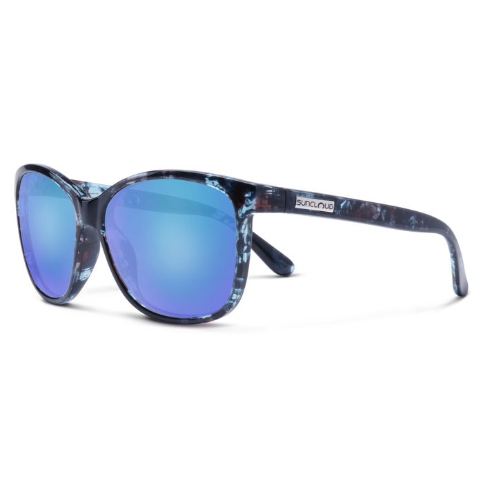 SunCloud Sashay Blue Tortoise/Polar Blue Mirror