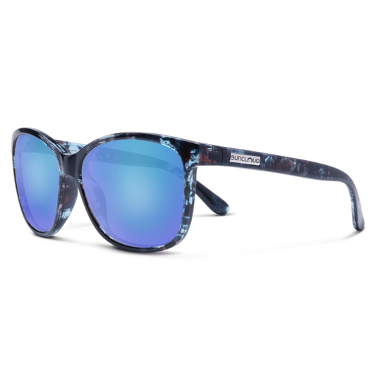 SunCloud Sashay Blue Tortoise/Polar Blue Mirror