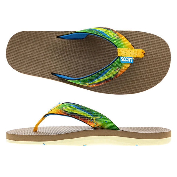 Scott Hawaii Kaiko Open Ocean Bright Mahi Mahi Sandals. – Tuppens