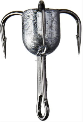 Orange Tackle Weighted Snag Treble Hooks 4/0 25pc