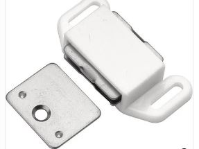 Super-Magnetic Catch (White) - 2 5/8" x 5/8" x 5/8"