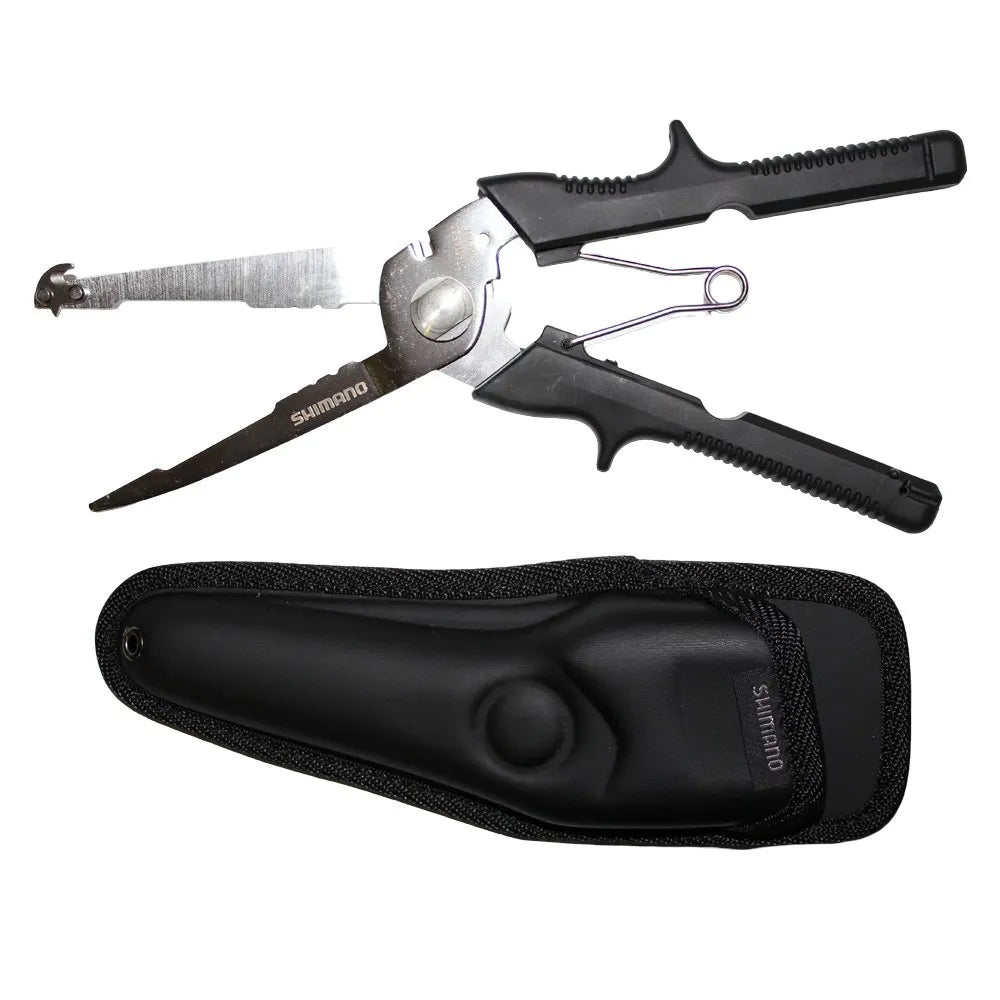 Shimano Fishing Baysteel 12 Plier Split Ring Multi Tool w Sheath