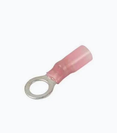 Ring Terminals 8 AWG Large Pink #1/2 Stud