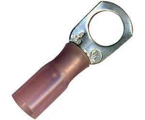 Ring Terminals 8 AWG Large Pink #3/8 Stud