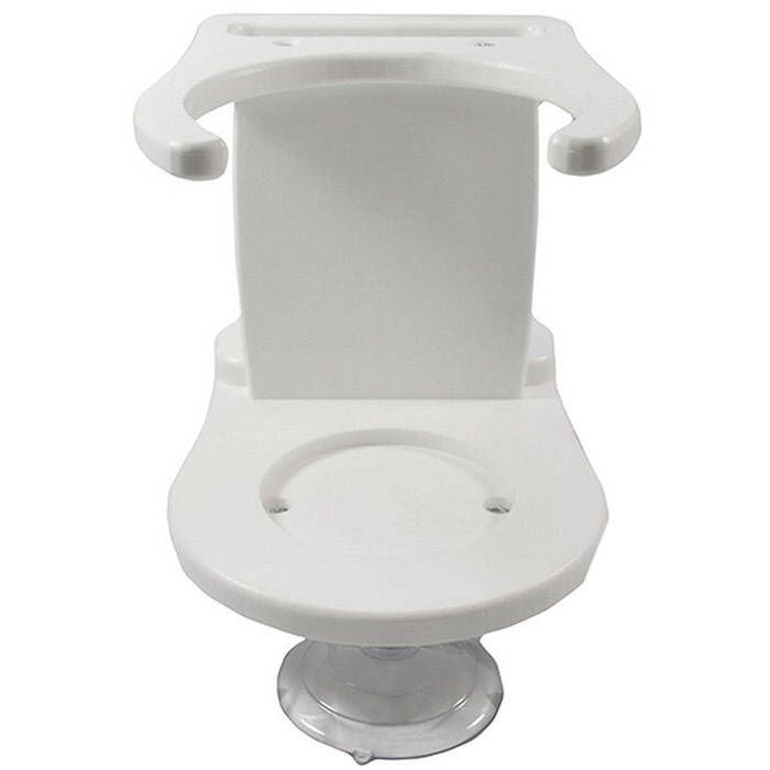 TACO Metals P01-2010W Poly Single Tumbler Holder - White.