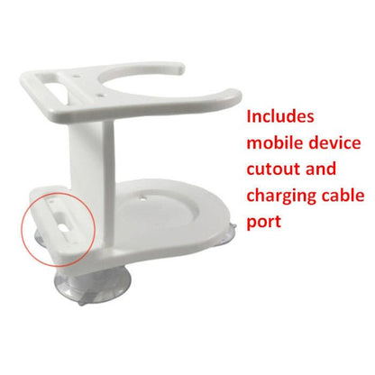 TACO Metals P01-2010W Poly Single Tumbler Holder - White.
