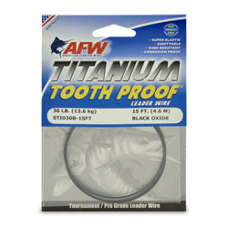 AFW 30# TITANIUM ToothProof Black 15'