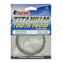 AFW 75# TITANIUM ToothProof Black 15'