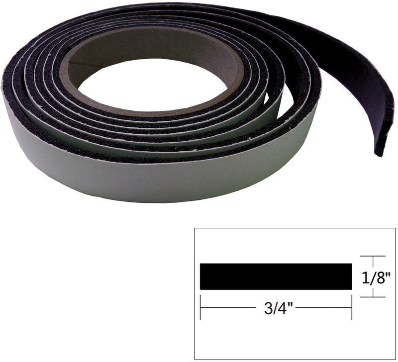 TACO 3/4” X 1/8” Black Hatch Tape 8’