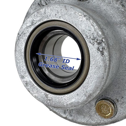 Knott Galvanized EZ-Loader Trailer 5 Lug Wheel Hub Kit Sealed Bearings. 250-033290