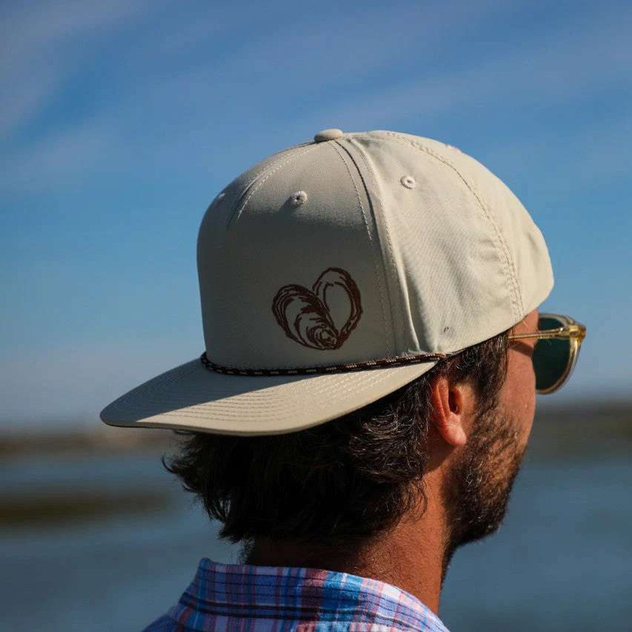 Toadfish The Oyster Trucker 5 Panel Hat - Tan.