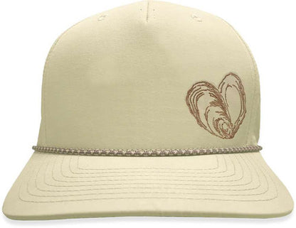 Toadfish The Oyster Trucker 5 Panel Hat - Tan.