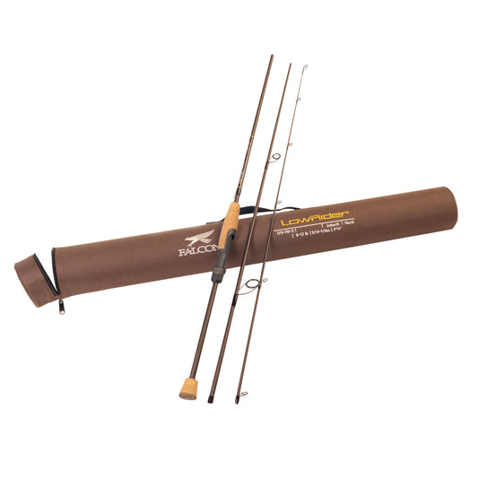 Falcon Rods Lowrider Traveler Casting Rod LFC-7MH-3 Medium Heavy, Black, 7' 12-20lb