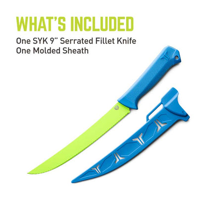 TRUE SYK 9" Serrated Fillet Knife